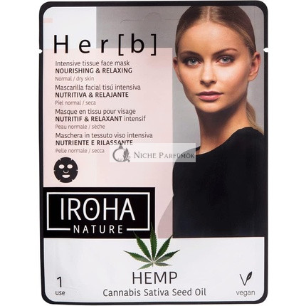 Iroha Nature Arctisztító Maszk Kenderrel, Tápláló és Pihentető