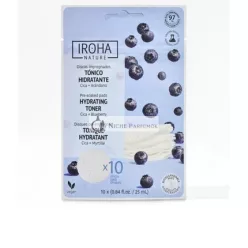   Iroha Hydratisierendes Toner Vorgeweichte Pads für die Gesichtsbehandlung Unisex, 10 Pads