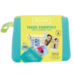   Iroha Nature Utazási Készlet Hidratáló Arcmaszk Szemfoltok Fáradtság Elleni Maszk Napozás Utáni Maszk Minden Bőrtípusra