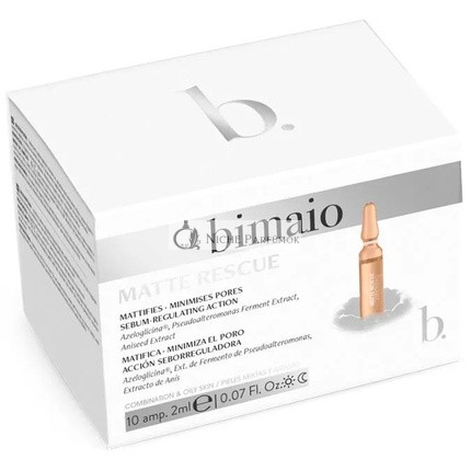 Bimaio Matte Rescue Ampullen 10 Stück, 2 Ml