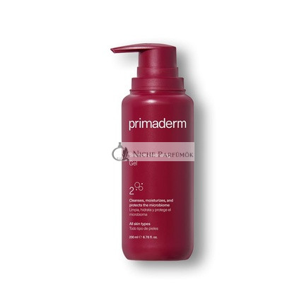 Primaderm Balance Reinigungs-Gel Gesichtsreiniger, befeuchtet und schützt das Mikrobiom für alle Hauttypen, 200ml