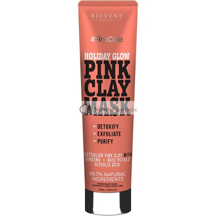 Biovène Holiday Glow Rosa Tonerde Maske - 75ml
