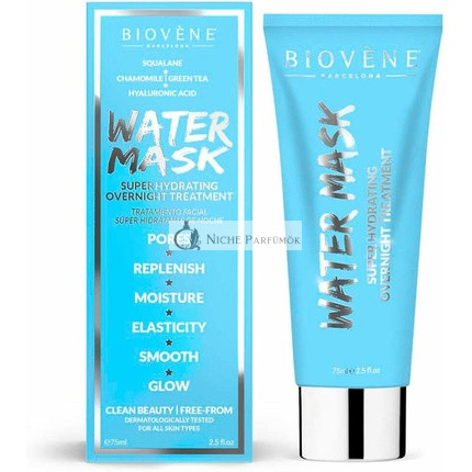 Biovène Barcelona Wasser Maske Super Hydratisierende Nachtbehandlung, 75ml
