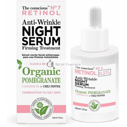 Retinol Anti-Aging Nachtserum, Bio-Granatapfel