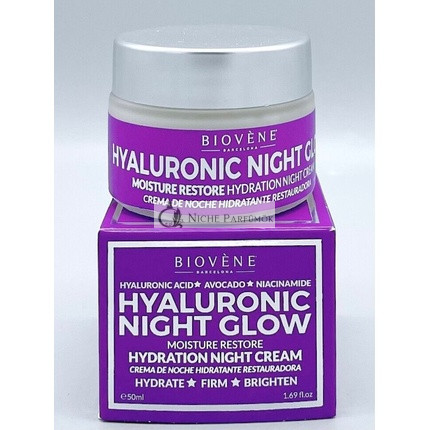Biovene Hyaluronic Night Glow Hydration Nachtcreme, 50ml