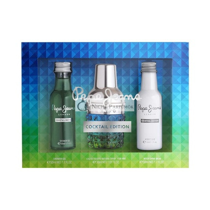 Pepe Jeans Cocktail Edition Férfi Parfüm Ajándékcsomag Eau de Toilette 30ml, After Shave 50ml és Tusfürdő 50ml