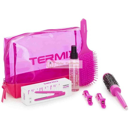 Termix Mini Hajegyenesítők Univerzális USB Csatlakozással, Dönthető Lemezek, Fluoreszkáló Rózsaszín