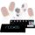 Nagelgel-Filme Elegante Blumen Premium Luxe Metallic 20 Einheiten