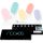 NOOVES NAILS Premium Vorgeheilte Gel-Nagelblätter Farbbrücke Multicolor, Halbfertige Gel-Nagelstreifen, Halbfeste Gel-Nagelsticker
