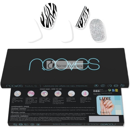 NOOVES NAILS Premium Vorbehandelte Gel-Nagelfolien Funky Baby Art Design, Semi-permanente Gel-Nagelsticker