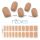 NOOVES NAILS Premium Vorgeheizte Gel-Nagelfolien Cru au Soleil Braun Halbfertige Gel-Nagelstreifen, Halbtägige Gel-Sticker