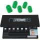 NOOVES NAILS Premium Vorgefertigte Gel-Nagelfolien Jade Glitter Grün Halbhärtende Gel-Nagelstreifen Halbdauerhafte Gel-Aufkleber