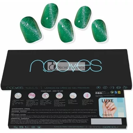 Nooves Macska Szem Zöld Gél Körömlapok