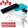 Vorgeheilte Rote Gel-Nagelblätter mit Tragbarer UV/LED Nageltrocknerlampe, 8W