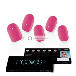  NOOVES NAILS Premium Vorbehandelte Gel-Nagelfolien Barbie Girl Pink Halbhärtende Gel-Nagelstreifen, Halbfeste Gel-Aufkleber