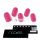 NOOVES NAILS Premium Vorbehandelte Gel-Nagelfolien Barbie Girl Pink Halbhärtende Gel-Nagelstreifen, Halbfeste Gel-Aufkleber