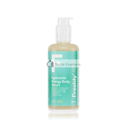 Freshly Cosmetics Hyaluronsav Energizáló Testápoló Fáradt Lábra, Visszérre és Vízvisszatartásra, 200ml