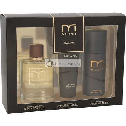 Milano Cologne Csomag 100ml + After Shave 100ml + Dezodoráló Spray 150ml