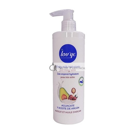 Lovyc Avokádó és Argánolaj Hidratáló Testápoló Tej Nagyon Száraz Bőrre, 400ml