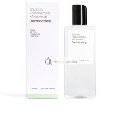 Dermocracy Eye Care Unisex Tonic 3% [PHA + Niacinamide + Aloe Vera], 200 ml