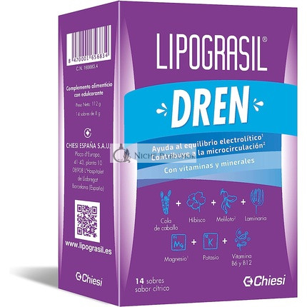 Zambon Draining Lipograsil, 14 tasak
