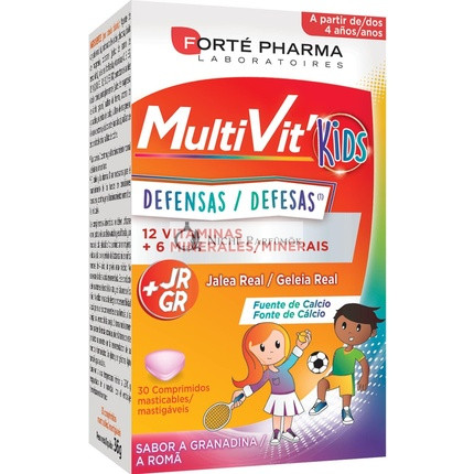 Forté Pharma Energy Junior Multivitaminok 30 Tabletta