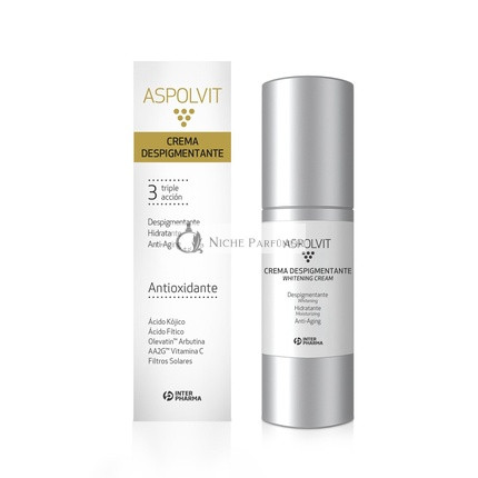 Aspolvit Antioxidáns Arctisztító Depigmentáló Krém Vitaminokkal, Aloe Verával és Citromsavval, 30ml