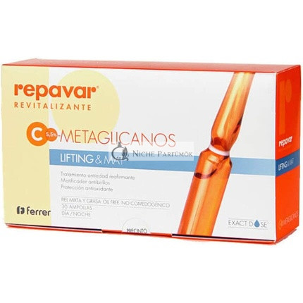 Repavar Revitalizáló Lifting & Mat Metaglycan Arctiszta Szérum C-vitaminnal, 1ml
