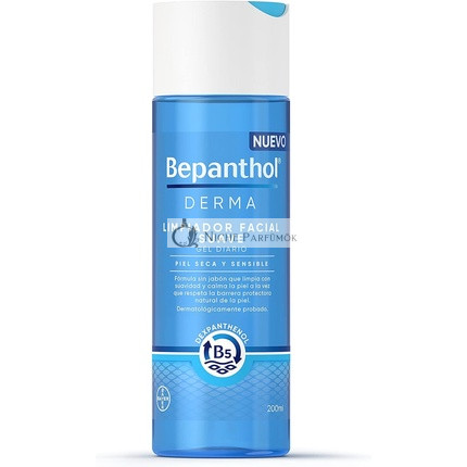 Bepanthol Derma Gesichtsreiniger Seifenfrei Mild für die tägliche Anwendung bei trockener und empfindlicher Haut, 200ml