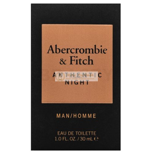 Abercrombie & Fitch Authentic Night Man Eau de Toilette férfiaknak 30 ml
