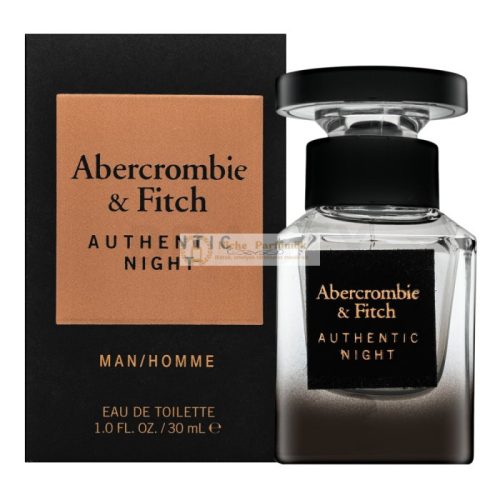 Abercrombie & Fitch Authentic Night Man Eau de Toilette férfiaknak 30 ml