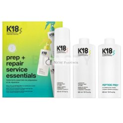   K18 Prep+ Repair Service Essentials készlet haj regenerálására, táplálására és védelmére 300 ml + 300 ml + 150 ml