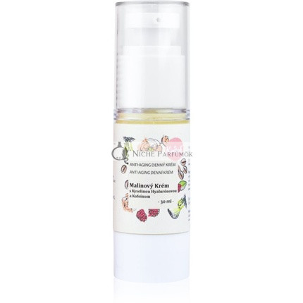 Kvitok Málnás Krém Koffeinnel - Arckrém Érett 40+ Bőrre, 30 ml