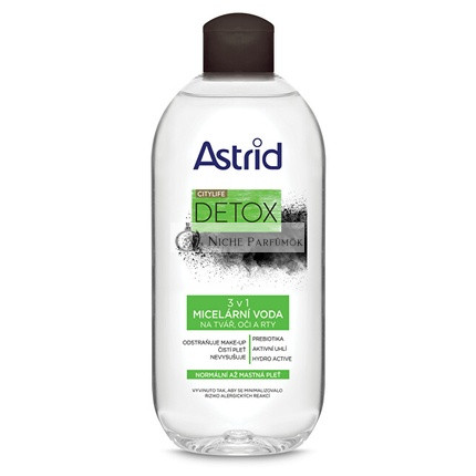 3-in-1 Mizellenwasser für normale bis fettige Haut Citylife Detox, 400 ml