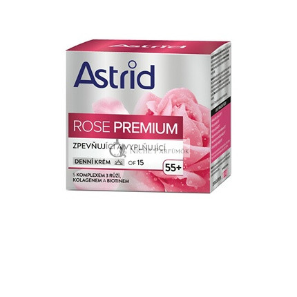 Feszesítő és Töltő Nappali Krém SPF 15 Rózsa Premium, 50 ml