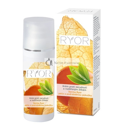 RYOR Derma Ryor Krém Bőrpírek és Pókerek Ellen Probiotikumokkal, 48 g
