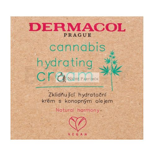 Dermacol Cannabis Hydrating Cream hidratáló krém nyugtató hatású 50 ml
