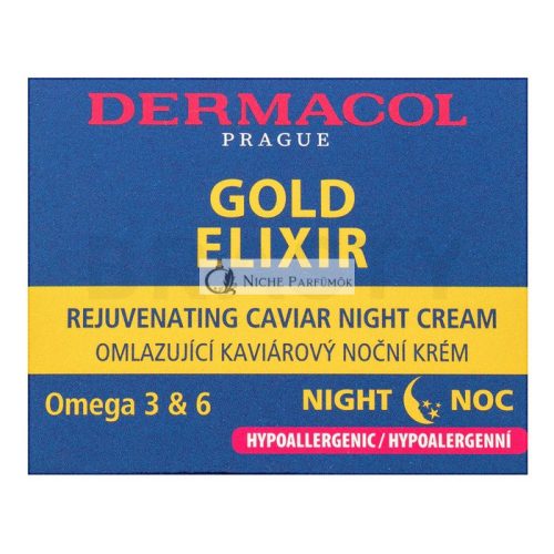 Dermacol Zen Gold Elixir Rejuvenating Caviar Night Cream éjszakai krém ráncok ellen 50 ml