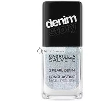 Gabriella Salvete Denim Story Tartós Körömlakk - 11 ml, Szín: 02 Gyöngy Denim