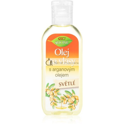 Bione Cosmetics Keratin + Argan Haaröl für helle Farbtöne, 80 ml