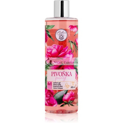 Bohemia Geschenke & Kosmetik Pfingstrose Gelreiniger für Körper und Haare - 400ml