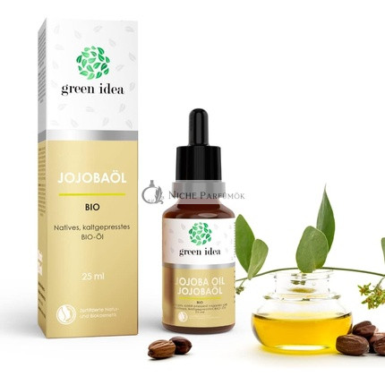 Green Idea Jojoba Olaj, 100% Tiszta Bőrápoló, 25ml