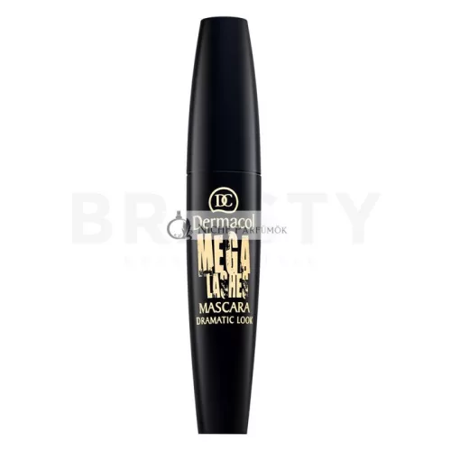 Dermacol Mega Lashes Mascara Dramatic Look szempillaspirál szempilla meghosszabbítására és volumenre Black 13 ml