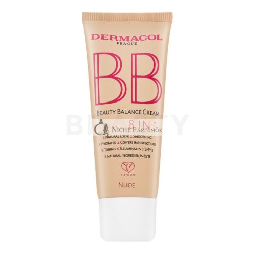 Dermacol BB Beauty Balance Cream 8in1 BB Creme für eine einheitliche und aufgehellte Gesichtshaut Nude 30 ml