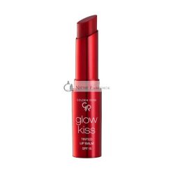   Golden Rose Cosmetics Glow Kiss Tinted Lip Balm mit SPF15, Vegane Formel, Kirschsaft