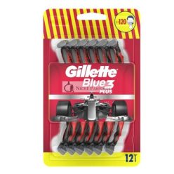   Gillette Eldobható Borotvák Férfiaknak Blue3 Red - 12 Darab
