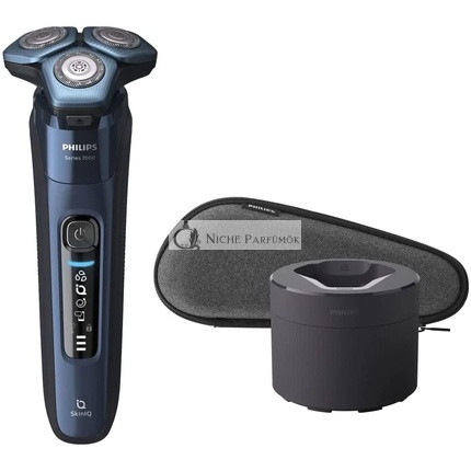 Philips S7782/50 Rasierer Serie 7000 Wet & Dry Bartschneider Mitternachtsblau