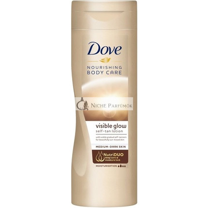 Dove Lotion Sichtbarer Glow Mittel bis Dunkel 400ml