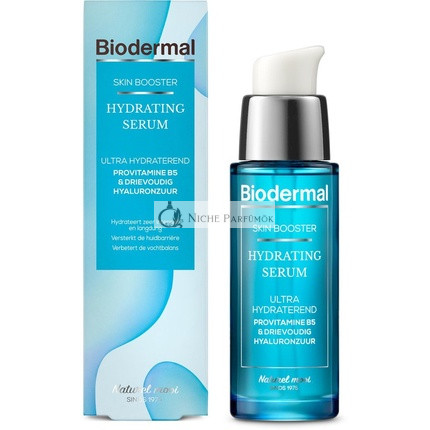 Biodermal Skin Booster Hydrating Serum - Ultra Hydratation, Hydratation Sehr Intensiv Und Langanhaltend Mit Hyaluronsäure Und Vitamin B - Hyaluronsäure Serum 30ml,
