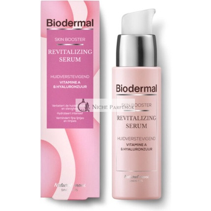 Biodermal Skin Booster Revitalisierendes Serum - Verbessert die Hautelastizität und -festigkeit mit Hyaluronsäure und Vitamin A - Hyaluronsäure Serum 30ml